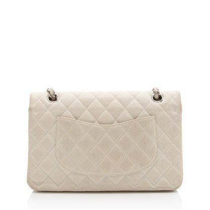 Chanel Caviar Leather Classic Medium Double Flap Bag (SHF-6uLdtF)