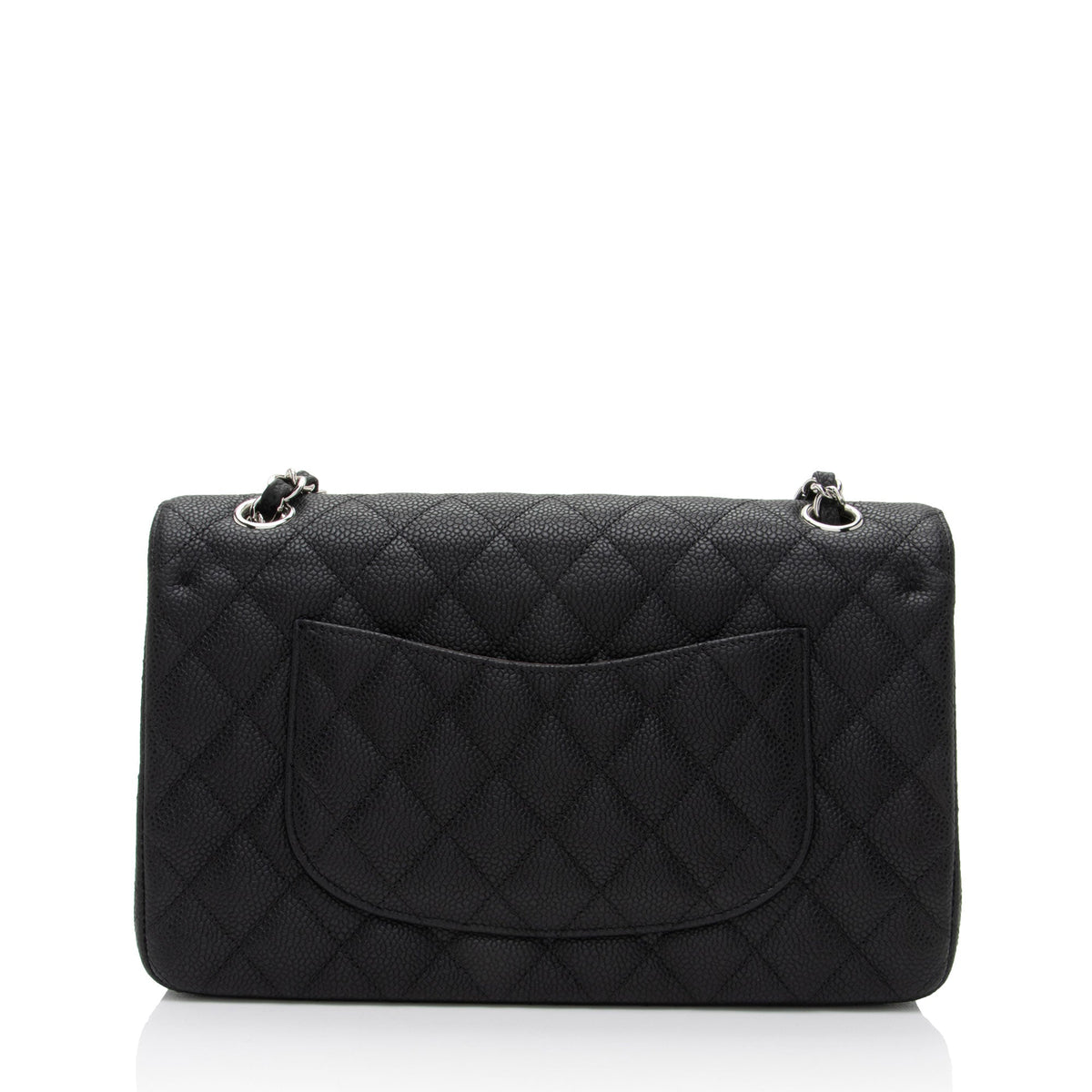 Chanel Caviar Leather Classic Medium Double Flap Bag (SHF-j9HEHj)
