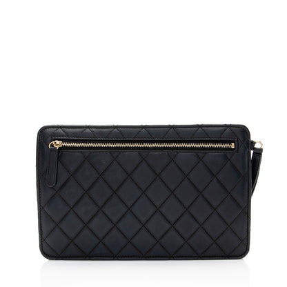 Chanel Caviar Leather Classic Trendy Pouch (SHF-PIhhms)