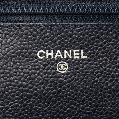 Chanel Caviar Leather Classic Wallet on Chain Bag (SHF-23078)