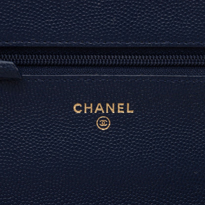 Chanel Caviar Leather Golden Class Wallet on Chain Bag (SHF-fsAuGH)