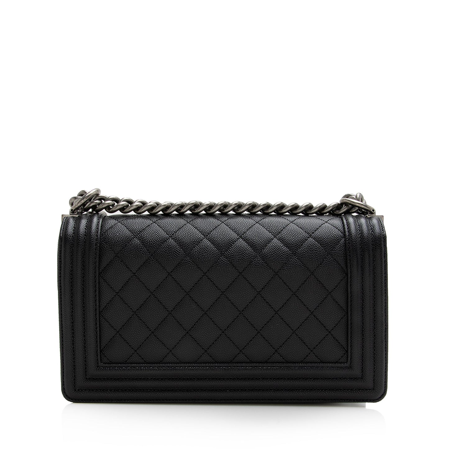 Chanel Caviar Leather Old Medium Boy Bag (SHF-22678)