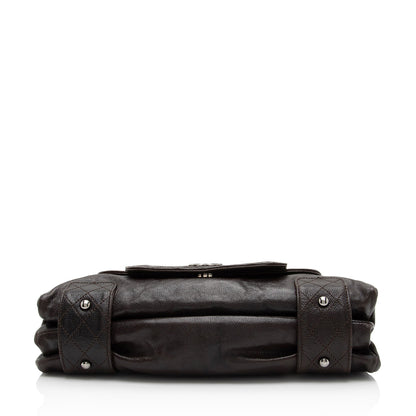 Chanel Caviar Leather Pocket In The City Accordion Flap Bag (SHF-7yhvso)