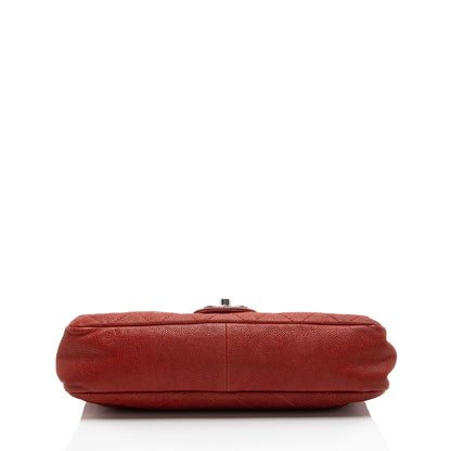 Chanel Caviar Leather Simply CC Medium Flap Bag (SHF-Qn5zRC)