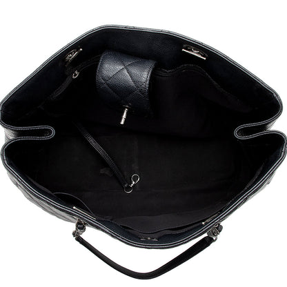 Chanel Caviar Leather Timeless Classic Tote (SHF-15455)