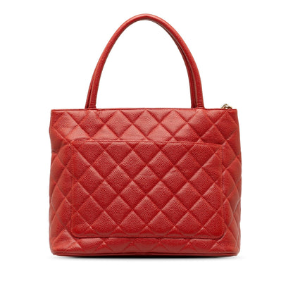 Chanel Caviar Medallion Tote (SHG-Au2Ex1)
