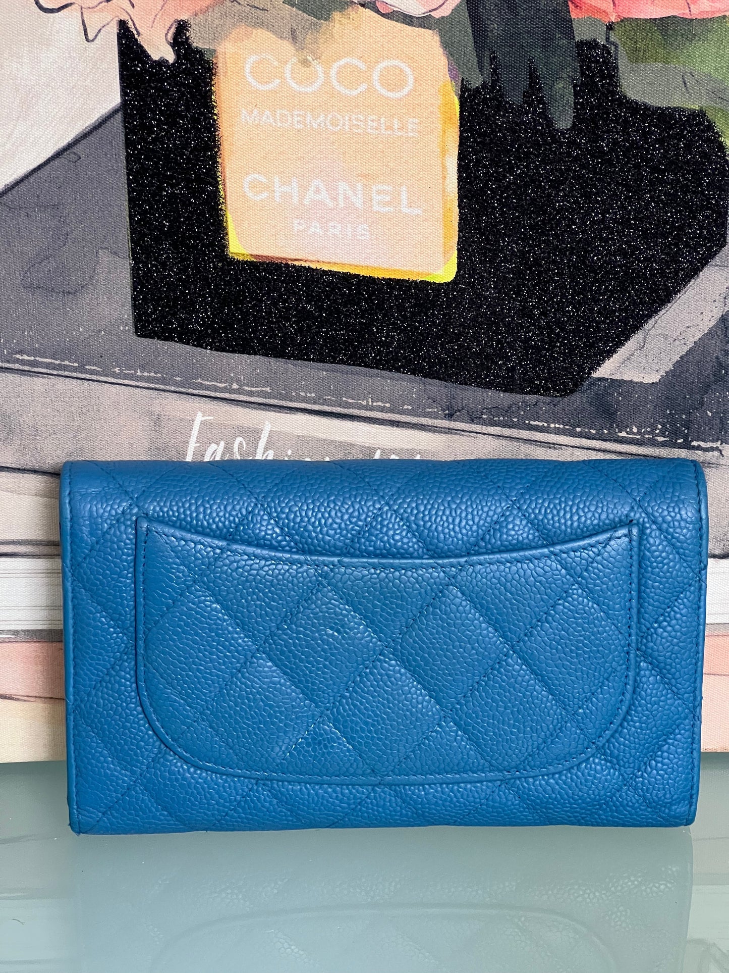 CHANEL CAVIAR QUILTED LAMBSKIN CLASSIC FLAP WALLET