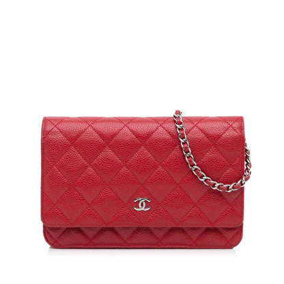 Chanel Caviar Wallet On Chain (SHG-yZcDqT)