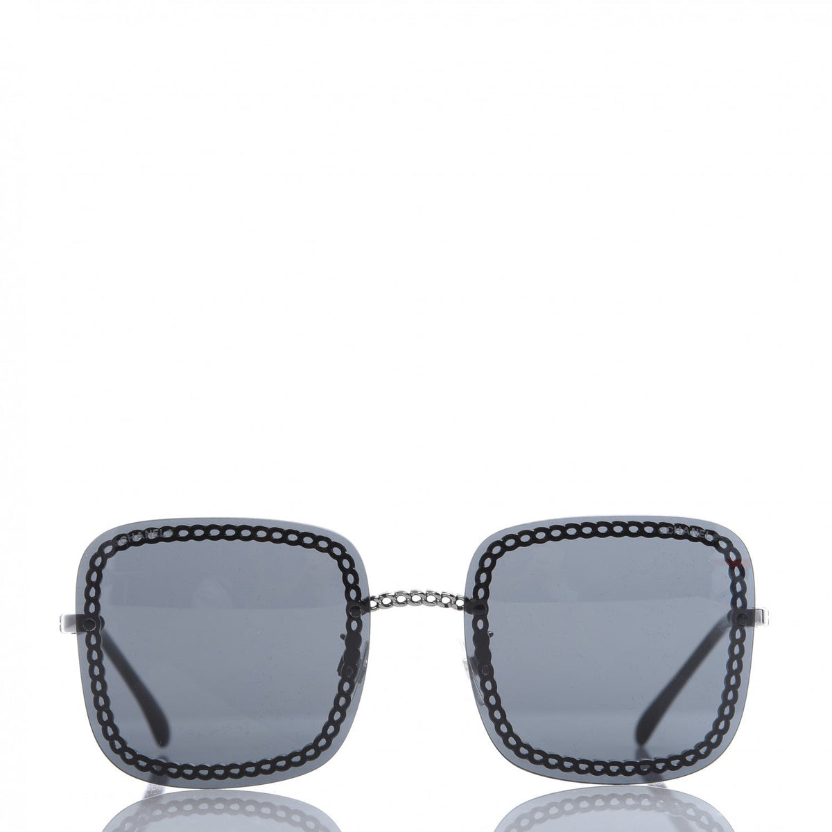 Chanel Blue Chain Square Tinted Sunglasses