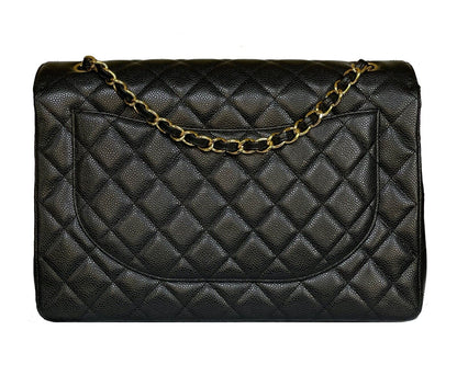 Chanel MAXI CLASSIC CAVIAR LEATHER SINGLE FLAP Bag