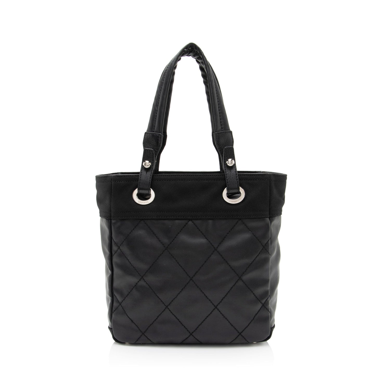 Chanel Coated Canvas Paris Biarritz Small Tote