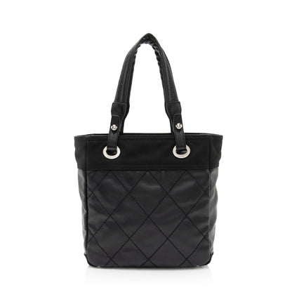 Chanel Coated Canvas Paris Biarritz Small Tote