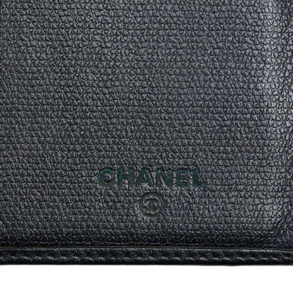 Chanel Coco Button Leather Long Wallet (SHG-Usp4W4)