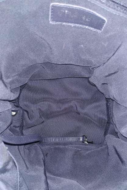 Cotton Drawstring Bag Blue White Black