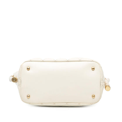 Chanel Crumpled Calfskin En Vogue Rope Satchel (SHG-YyDuG5)