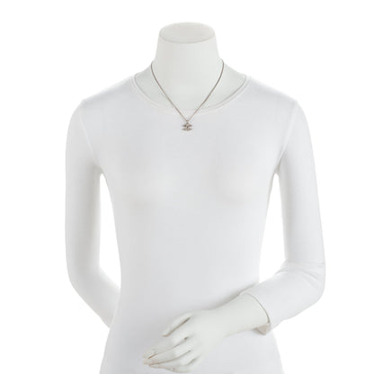Chanel Crystal CC Pendant Necklace