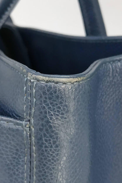 Executive Cerf Tote with Strap Blue
