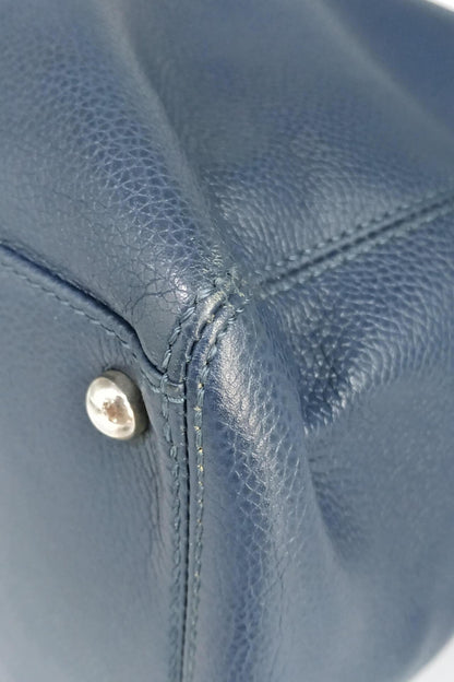 Executive Cerf Tote with Strap Blue