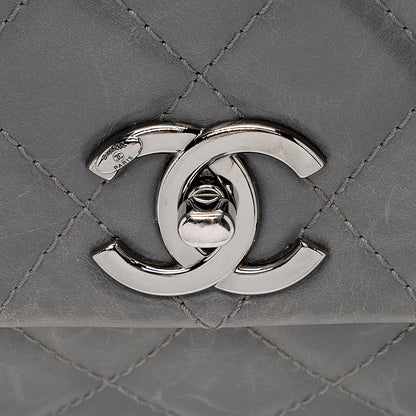 Chanel Glazed Calfskin Accordion Flap Bag (SHF-19847)
