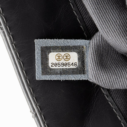 Chanel Glazed Calfskin Accordion Flap Bag (SHF-19847)