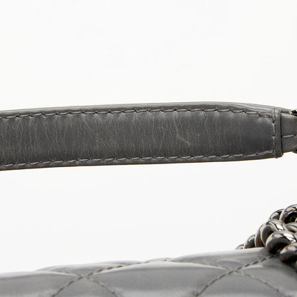 Chanel Glazed Calfskin Accordion Flap Bag (SHF-19847)