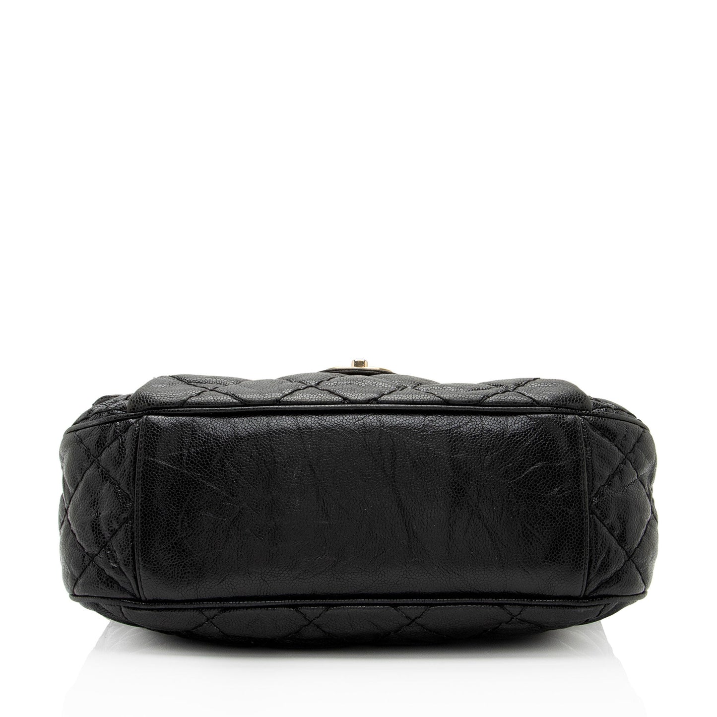 Chanel Glazed Caviar Coco Pleats Messenger Bag