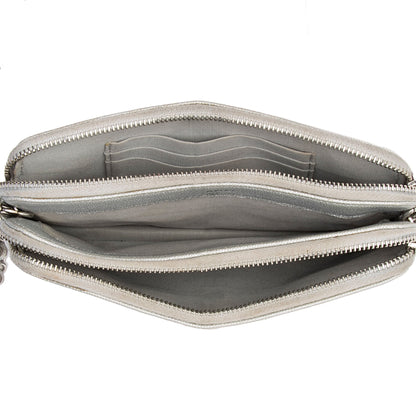 Chanel Iridescent Caviar Leather Vintage Mademoiselle Clutch with Chain (SHF-fdlQlw)