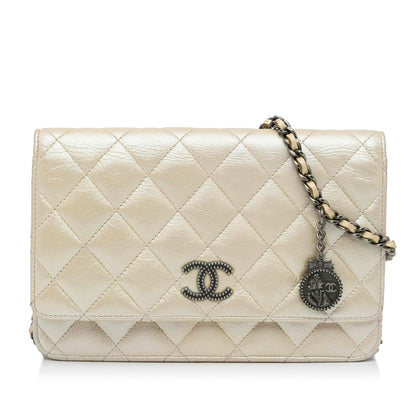 Chanel Iridescent Lambskin CC Wallet on Chain