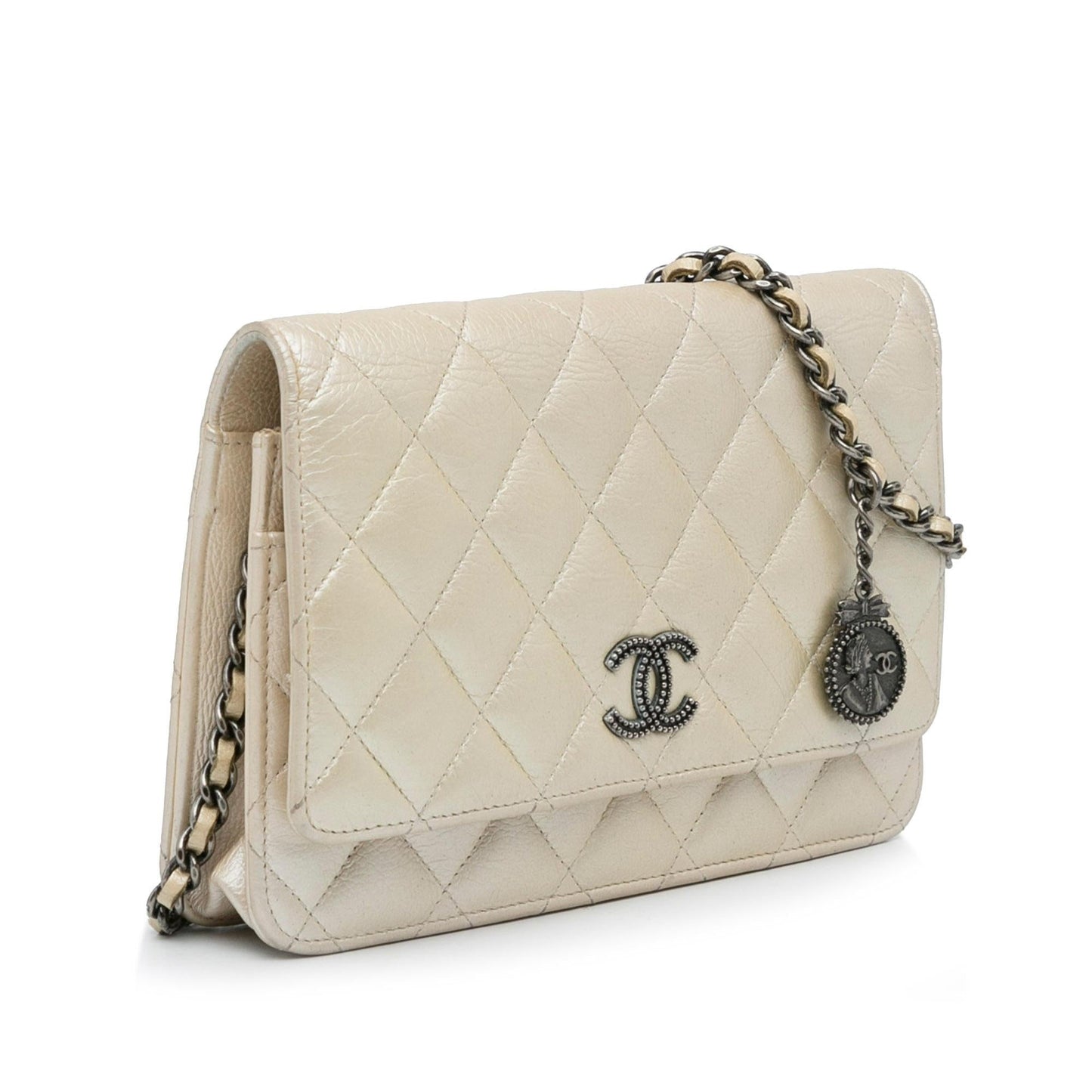 Chanel Iridescent Lambskin CC Wallet on Chain