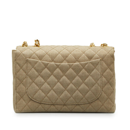 Chanel Jumbo XL Classic Cotton Single Flap
