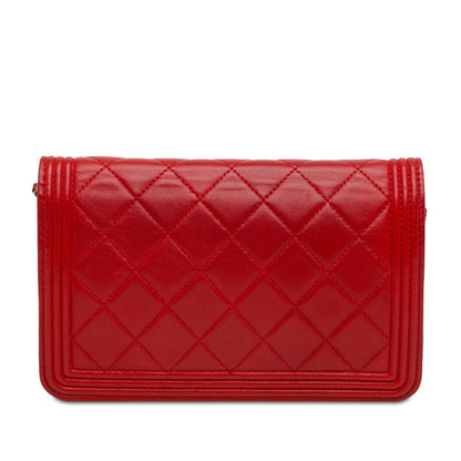 Chanel Lambskin Boy Wallet On Chain (SHG-WD2kyT)