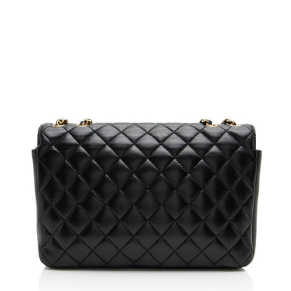 Chanel Lambskin CC Chic Medium Flap Bag (SHF-JgVtpv)