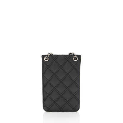 Chanel Lambskin CC Phone Holder Crossbody - FINAL SALE (SHF-htR1Mr)