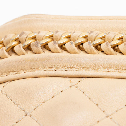 Chanel Lambskin Chain Top Handle Small Boy Bag (SHF-18238)