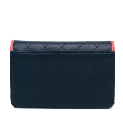 Chanel Lambskin Color Pop CC Wallet On Chain (SHG-pah7rE)