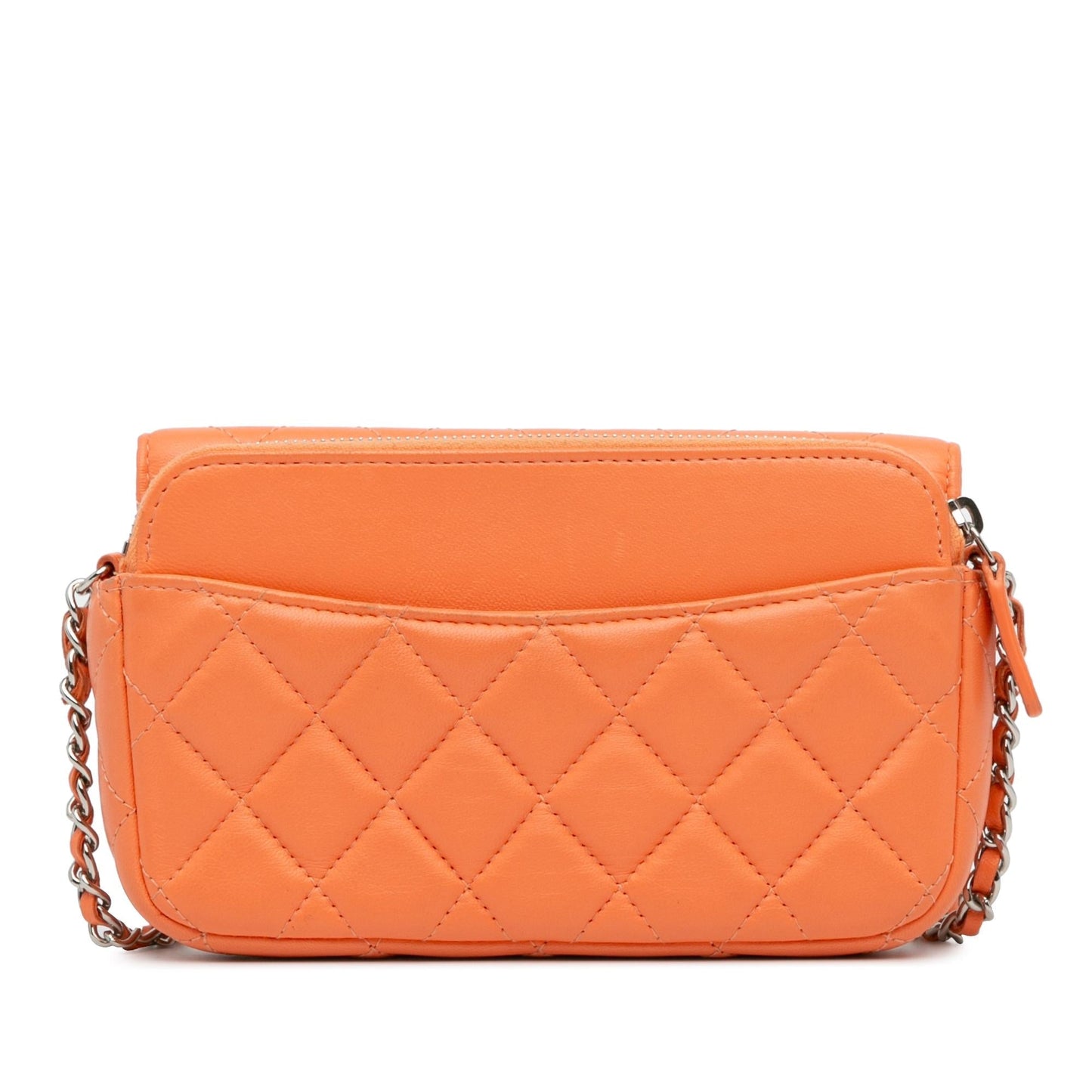 Chanel Lambskin Flap Phone Holder with Chain (SHG-7VHu6Y)