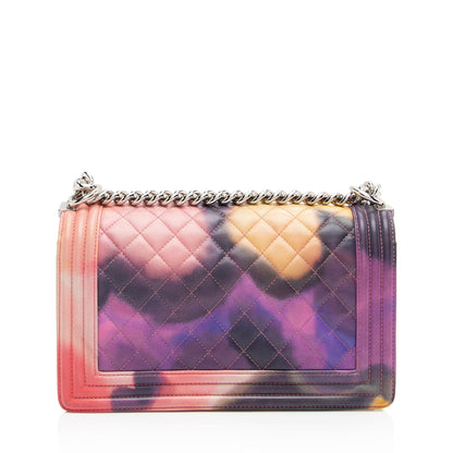 Chanel Lambskin Flower Power Old Medium Boy Bag