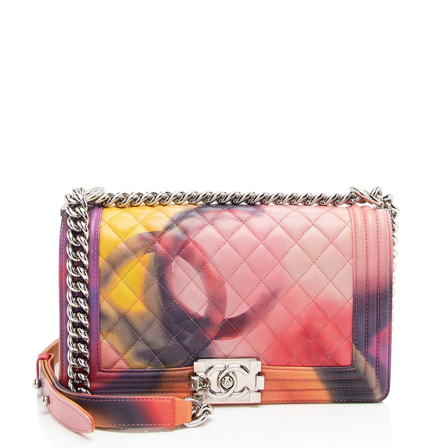 Chanel Lambskin Flower Power Old Medium Boy Bag