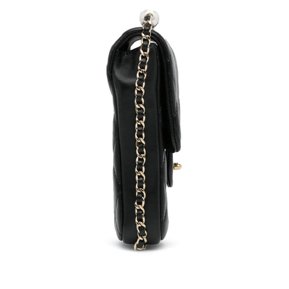 Chanel Lambskin My Precious Phone Case Flap (SHG-lI6AjS)