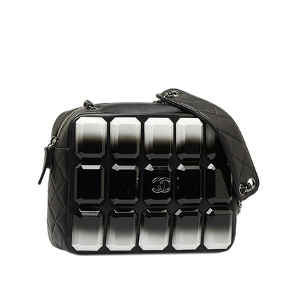 Chanel Lambskin Plexiglass Evening Art Camera Bag