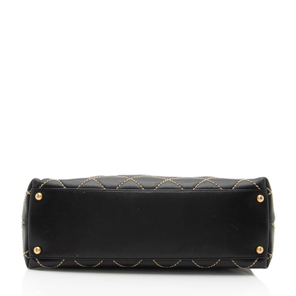 Chanel Lambskin Surpique Large Shoulder Bag (SHF-T8EzC0)
