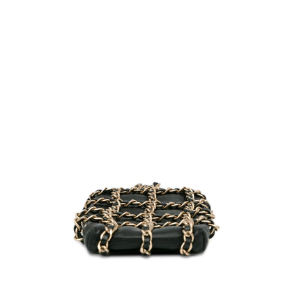 Chanel Lambskin Tech Me Out Clutch With Chain (SHG-V9wJ7z)