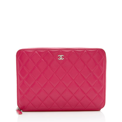 Chanel Lambskin Zip Around Organizer Large Wallet - FINAL SALE (SHF-15010)