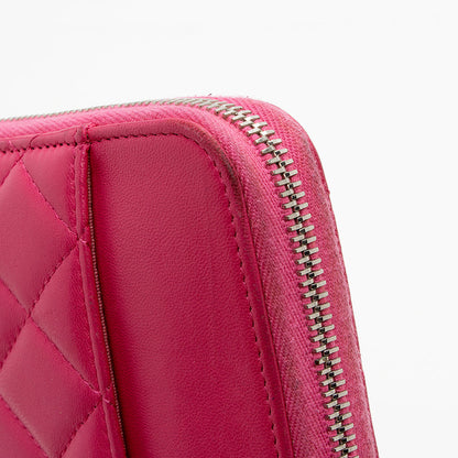 Chanel Lambskin Zip Around Organizer Large Wallet - FINAL SALE (SHF-15010)