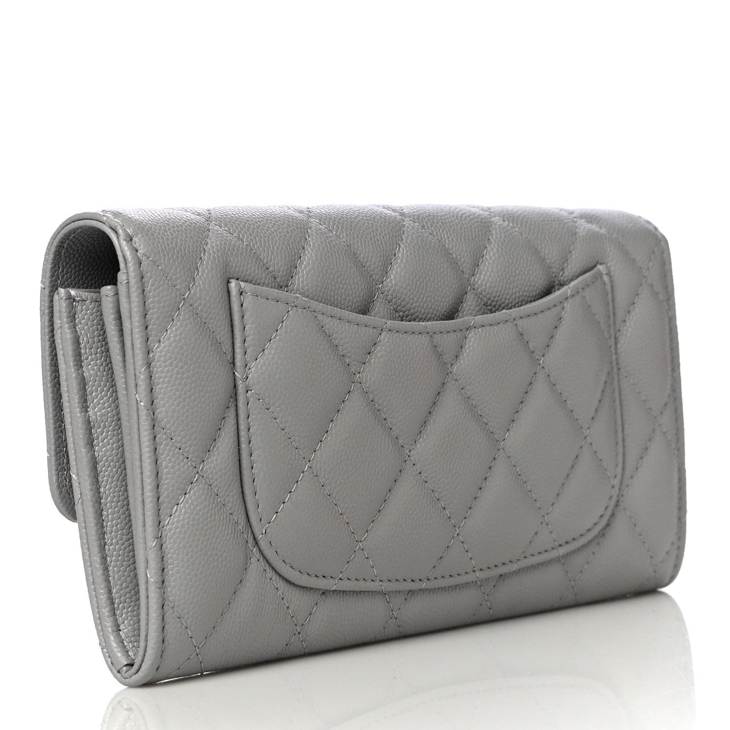 CHANEL CAVIAR QUILTED LARGE FLAP WALLET