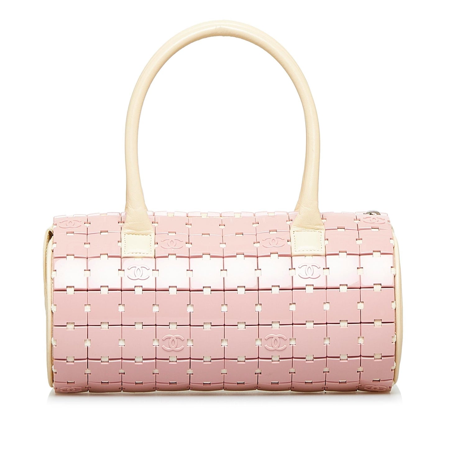 Chanel Lucite Puzzle Barrel Handbag (SHG-FENZ2D)