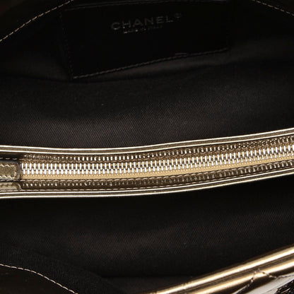 Chanel Mademoiselle Patent Leather Bowling Bag (SHG-36483)