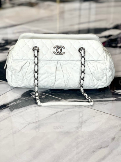 Chanel Iridescent Quilted Calfskin Medium Bowler Bag