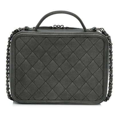 Chanel Medium CC Filigree Caviar Vanity Case