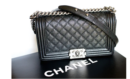 Chanel MEDIUM CAVIAR QUILTED BOY Bag